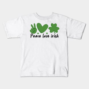 Peace Love Irish Kids T-Shirt